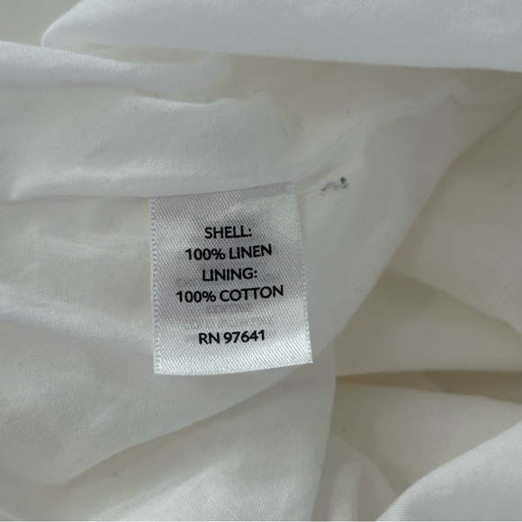 J. Jill Classic White Linen A-Line Skirt XS - Picture 10 of 12